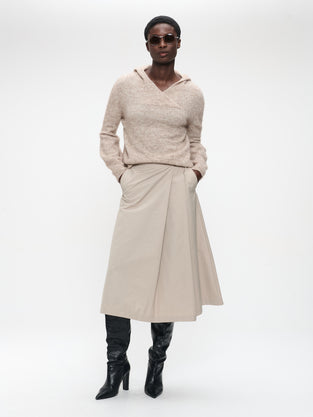 Hoodie pullover H22167 | Beige