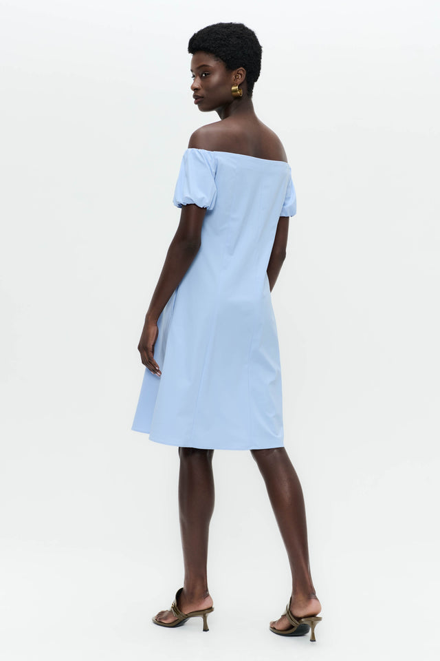Goldie dress technical jersey | Mid Blue