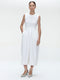 Jackie dress technical jersey | White