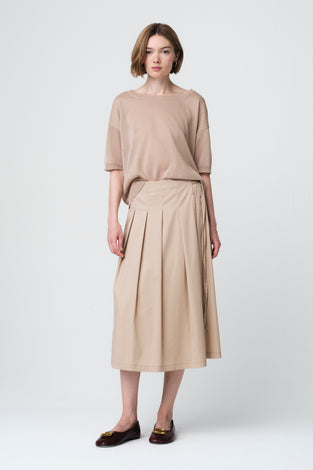 Fine Viscose Top 26011 | Gold Beige