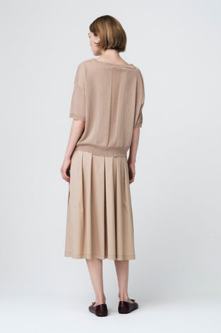 Fine Viscose Top 26011 | Gold Beige