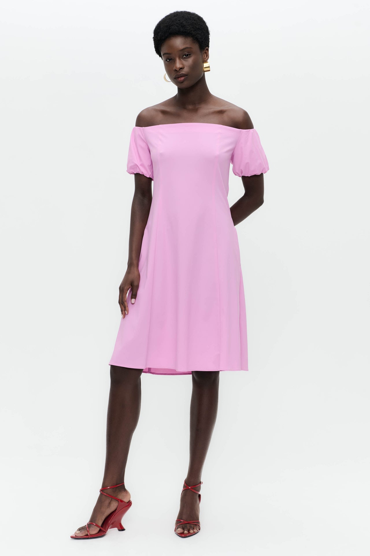 Goldie dress technical jersey | Pink