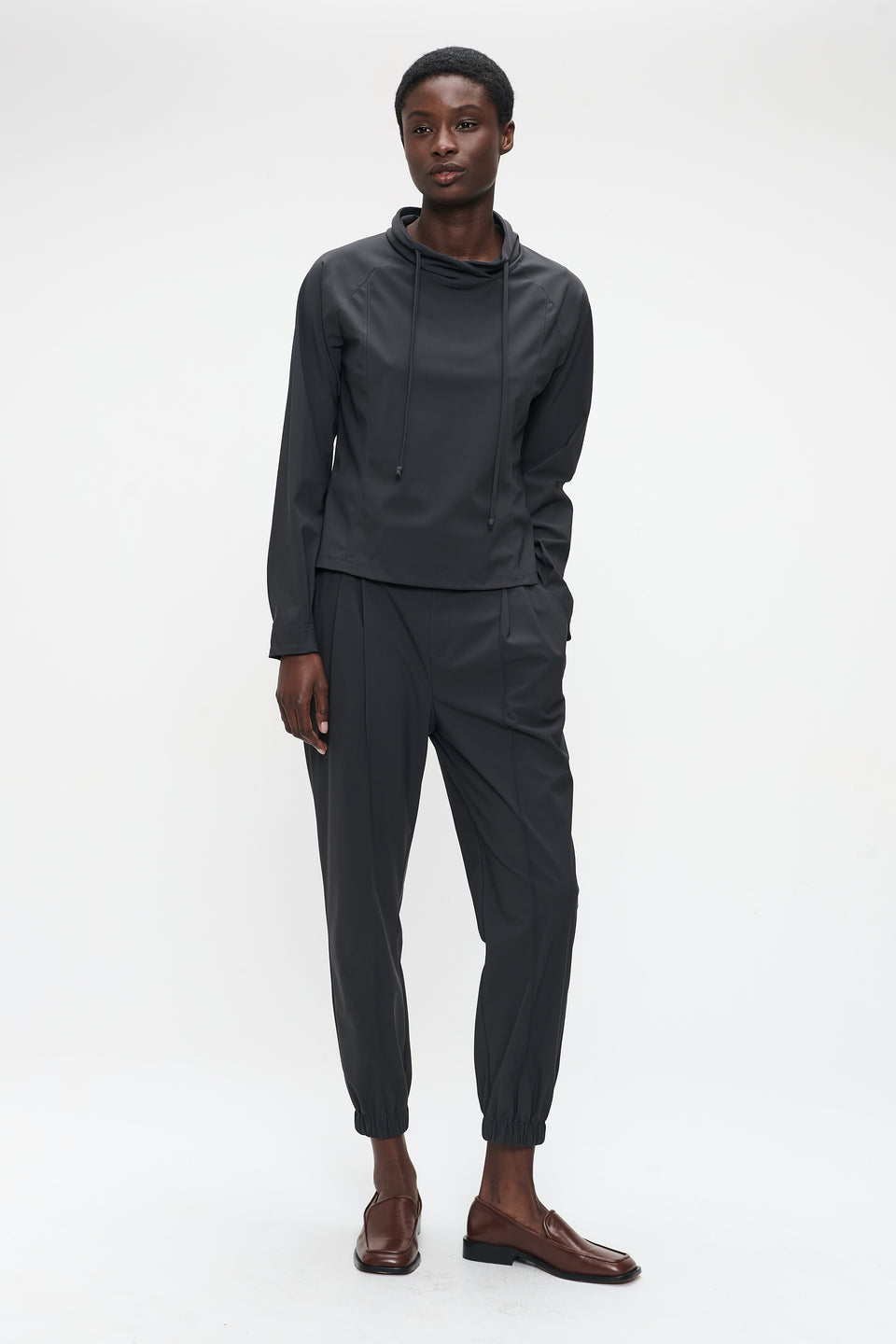 Lori stretch technical jersey pants | Grey