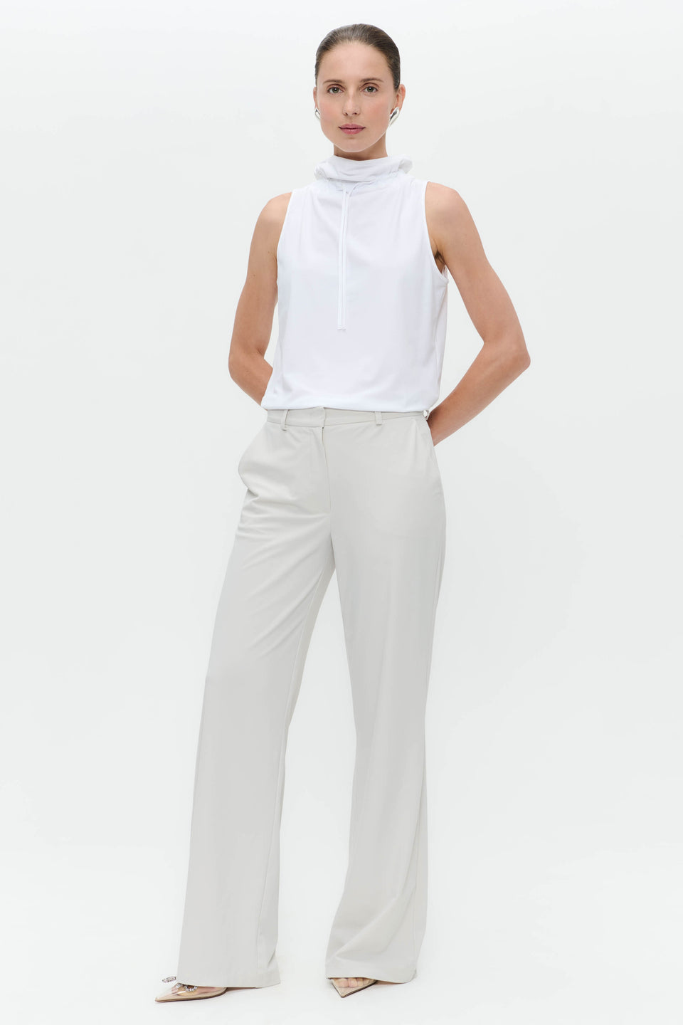 Malvo structure technical jersey top | White