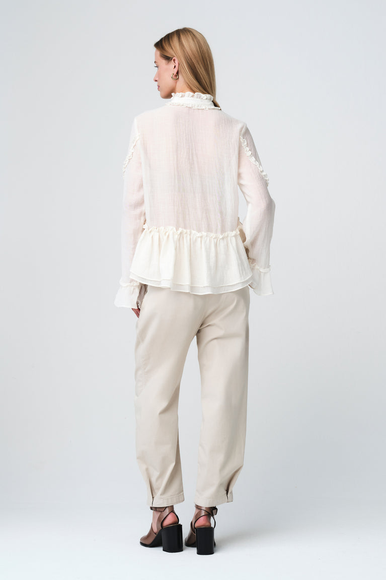 Netty bohemian style Blouse | White