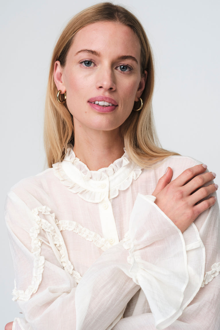 Netty bohemian style Blouse | White