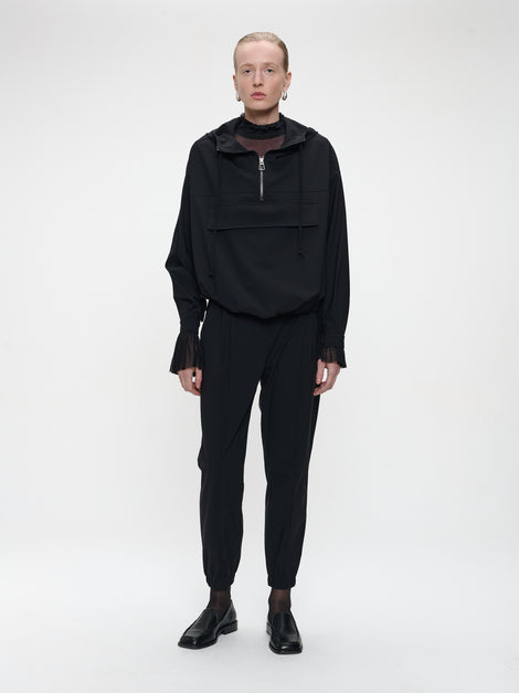 Lori strech technical jersey pants | Black