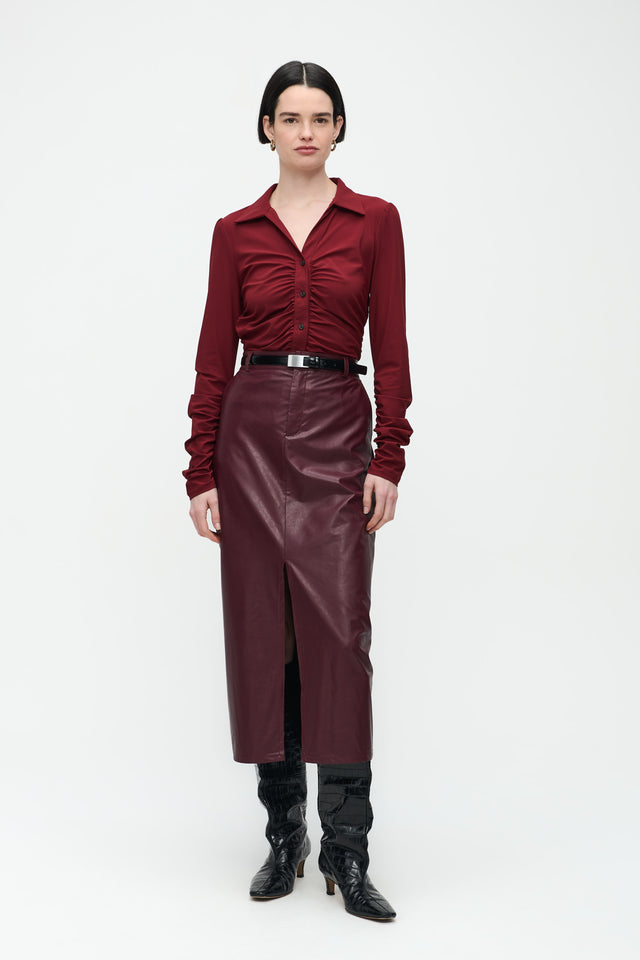 Luisa Blouse Technical Jersey | Amaranto