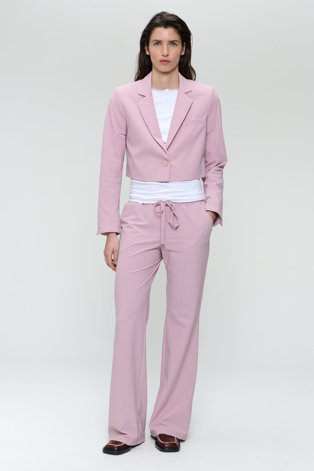 Carola structure technical jersey pants | Pudra