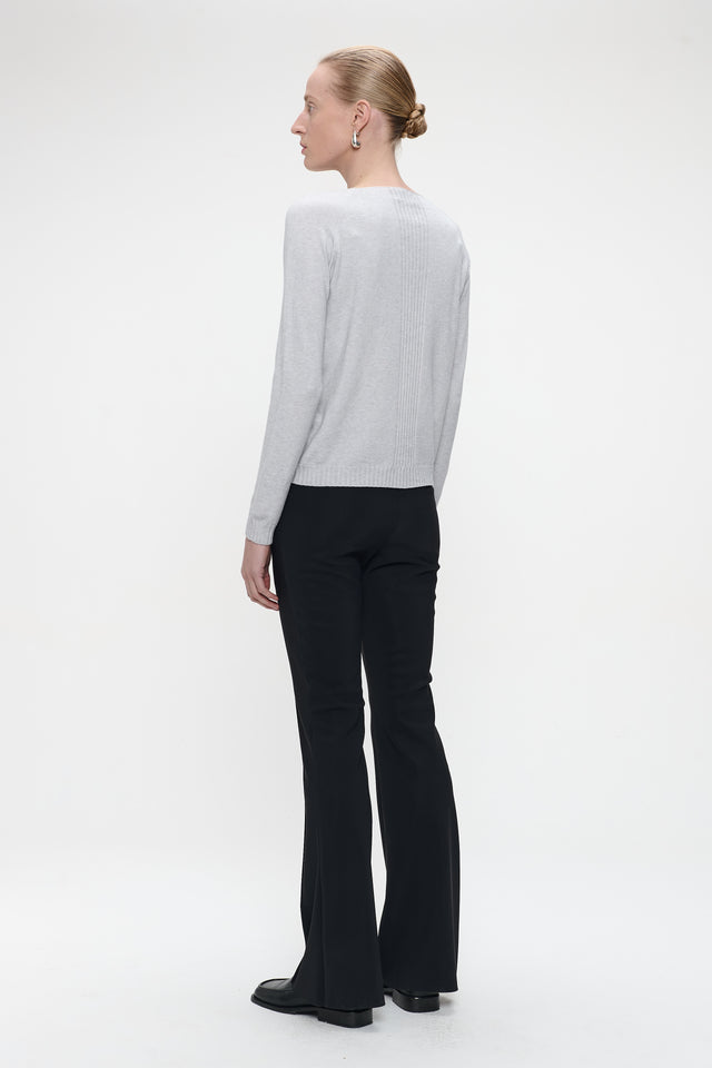 Pullover seamless viscose NB186 | Grey