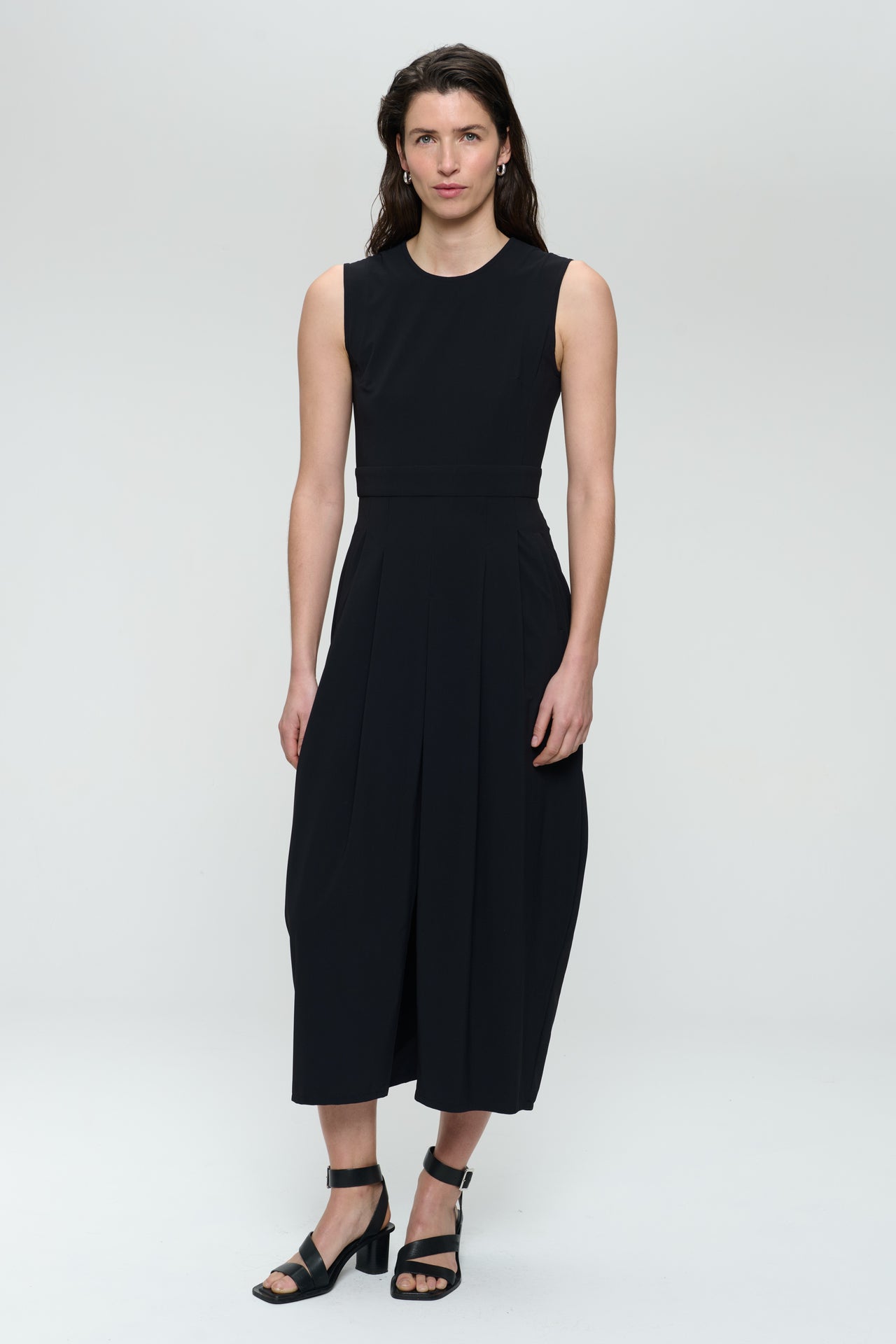 Jackie dress technical jersey | Black
