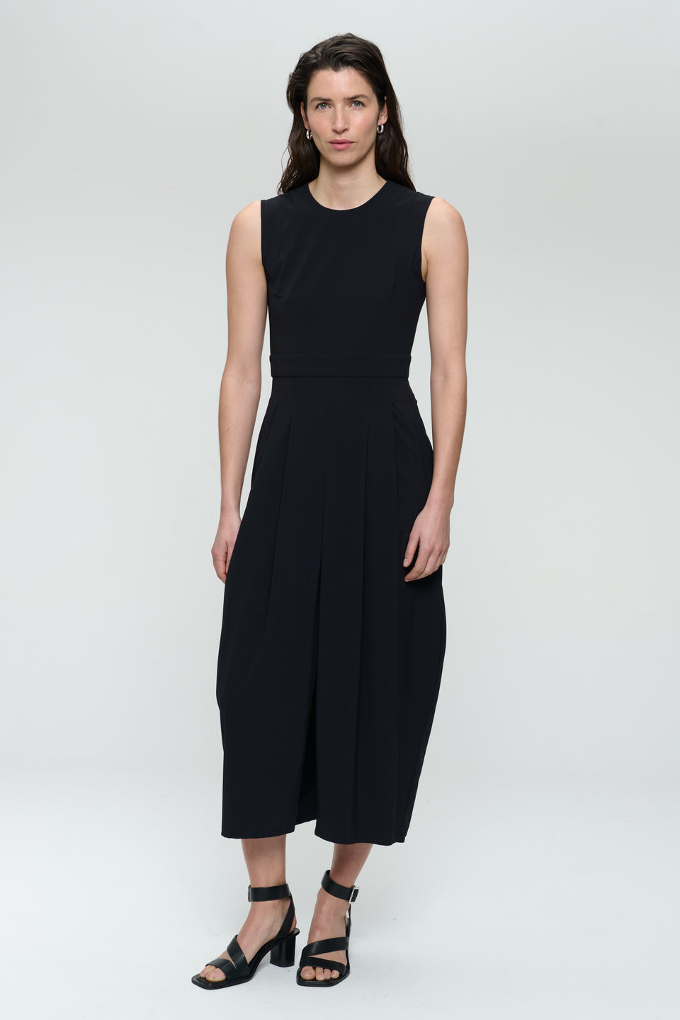 Jackie dress technical jersey | Black