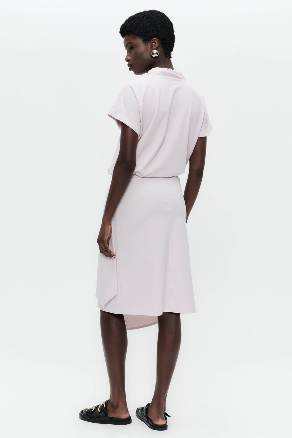 Lucca top technical jersey | Light Pudra