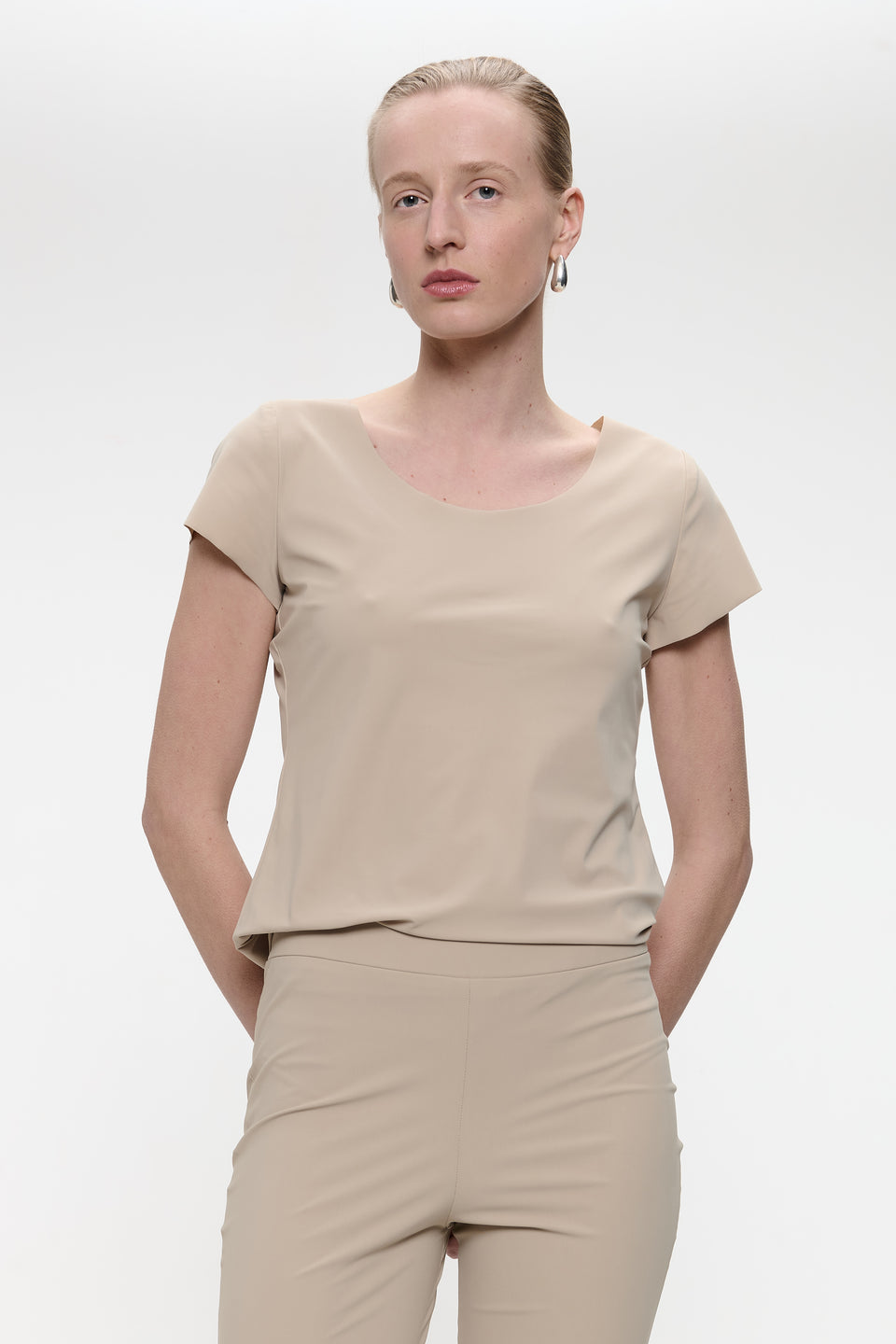T shirt Sara Easy Wear Technical Jersey | Sand