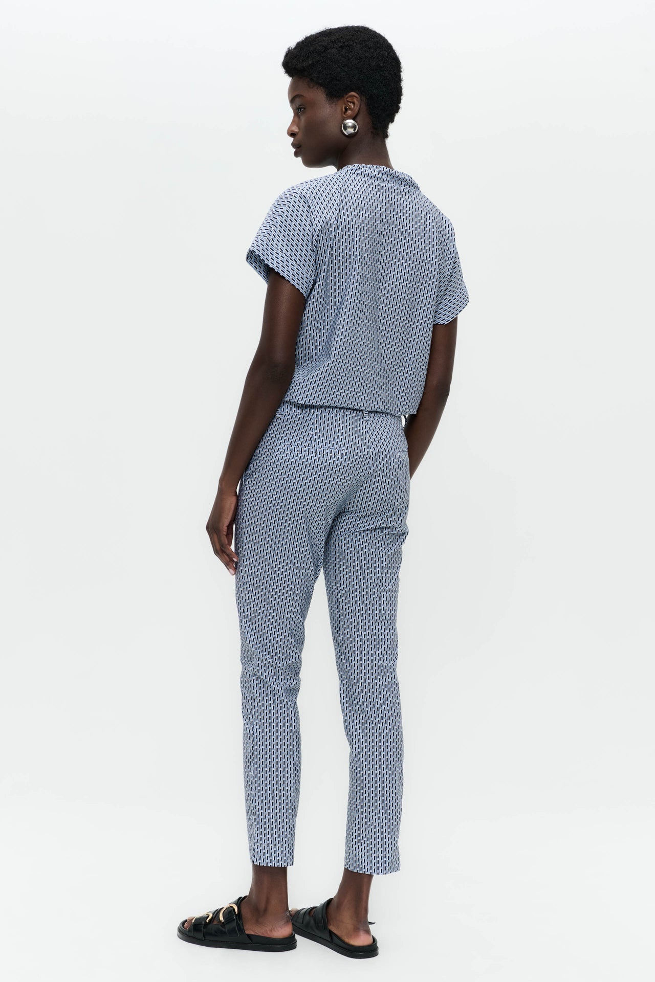 Lucca top technical jersey | Blue Melange