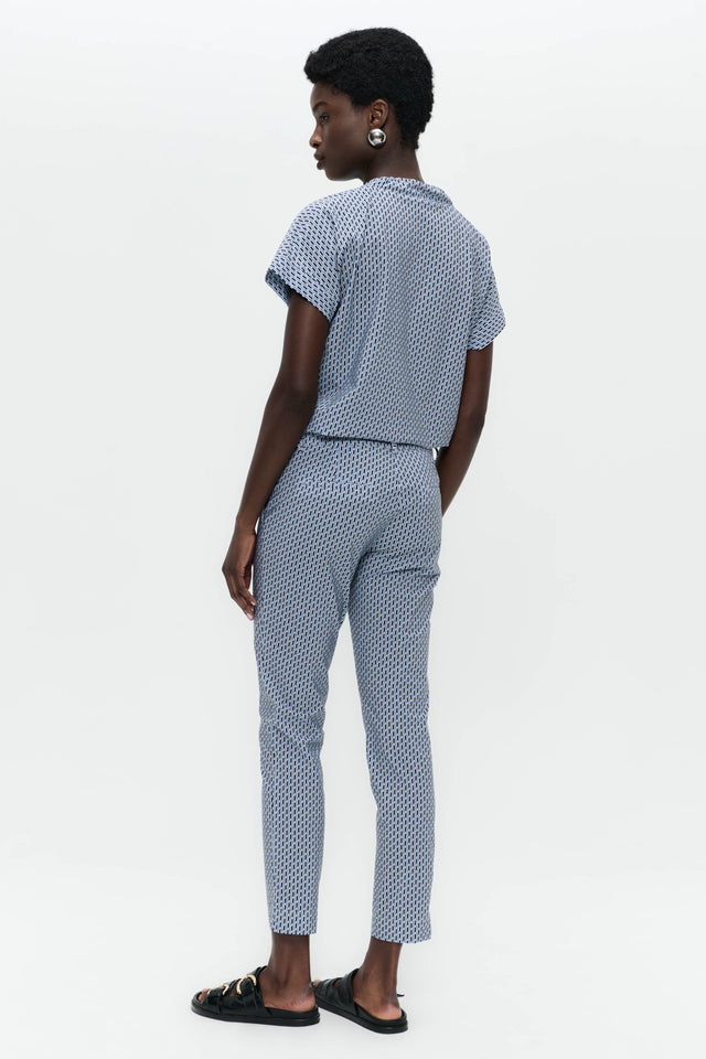 Lucca top technical jersey | Blue Melange