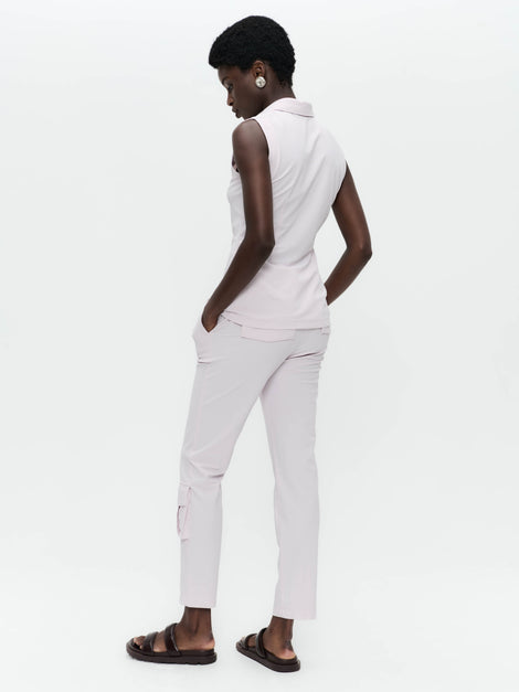 Kikkie blouse technical jersey WS | Light Pudra