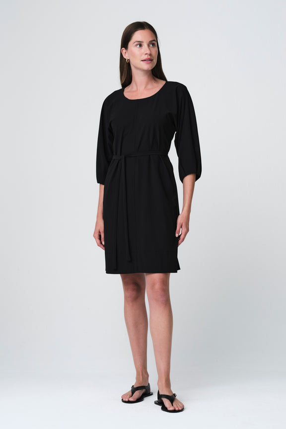 Lide dress technical jersey | Black