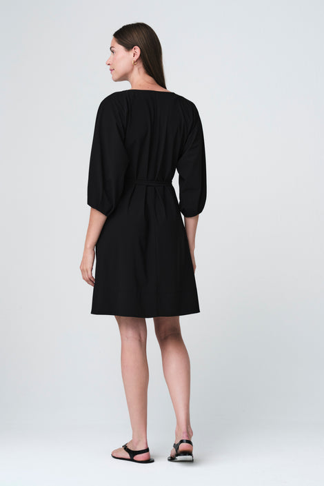 Lide dress technical jersey | Black