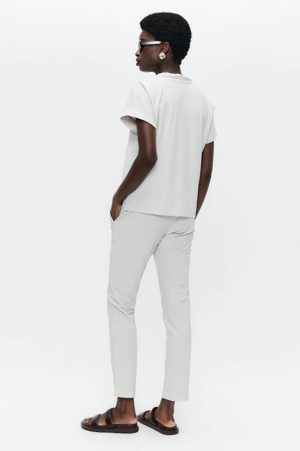 Lucca top technical jersey | Sand