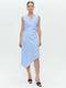 Annet dress technical jersey | Mid Blue