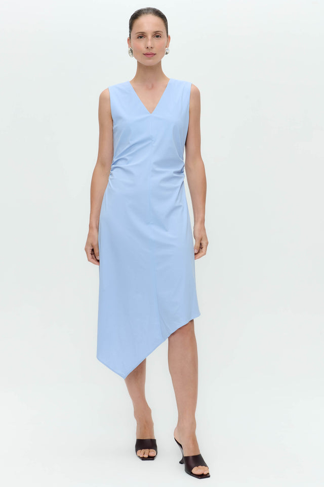Annet dress technical jersey | Mid Blue