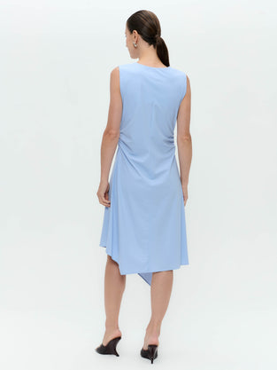 Annet dress technical jersey | Mid Blue