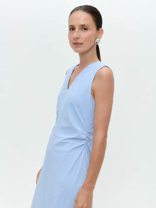 Annet dress technical jersey | Mid Blue