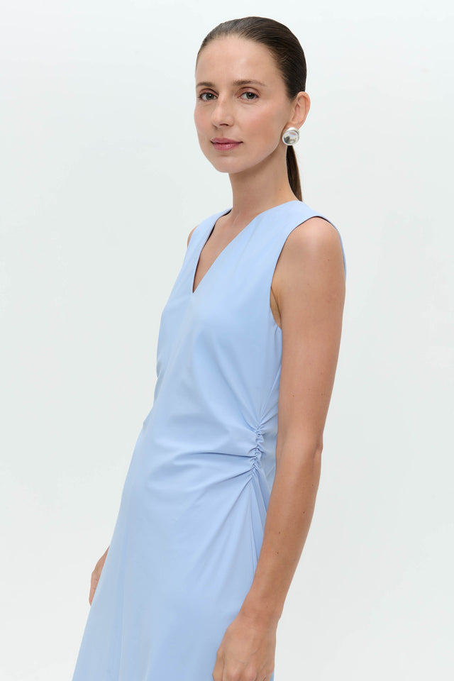 Annet dress technical jersey | Mid Blue