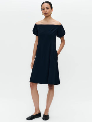 Goldie dress technical jersey | Blue