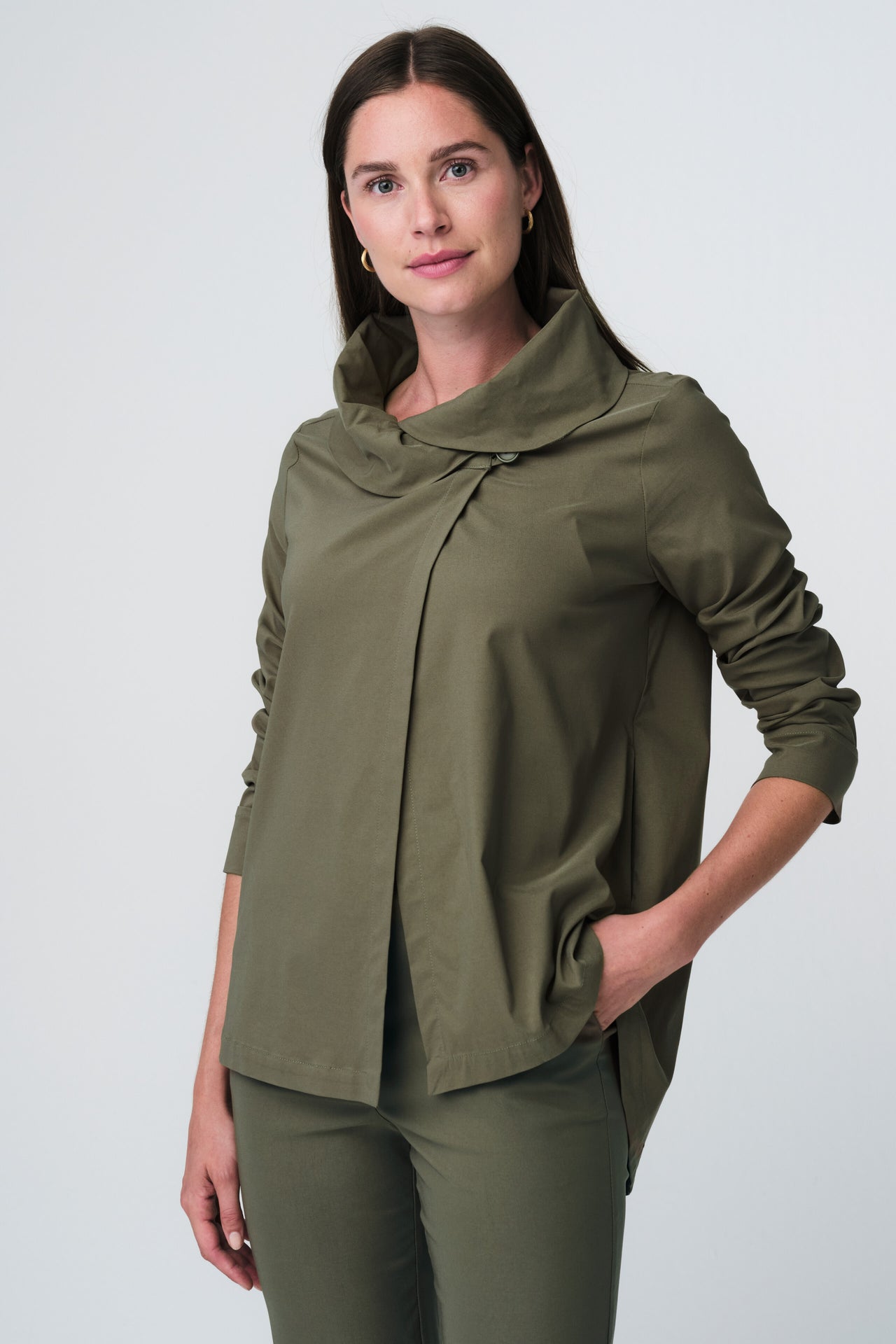 Carly bengalina jacket | Army