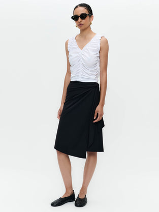 Ilona skirt technical jersey | Black