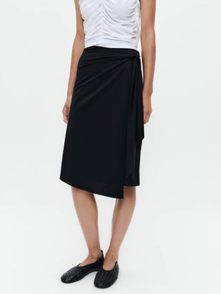 Ilona skirt technical jersey | Black