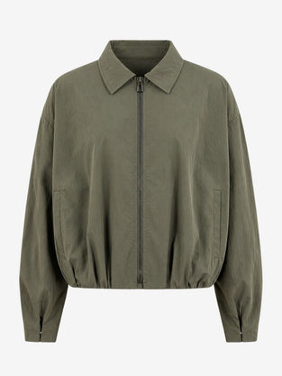 Blaze pleated bomber jacket | Army