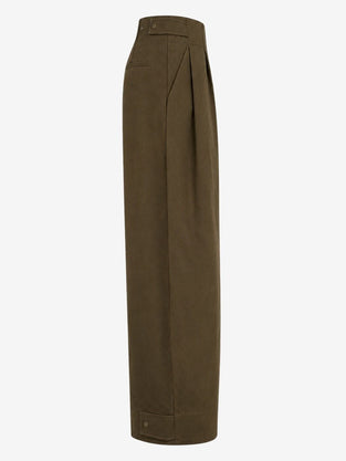 Harlow cotton fancy pants | Brown