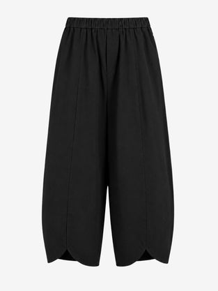 Pulse baggy lyocell pants | Black