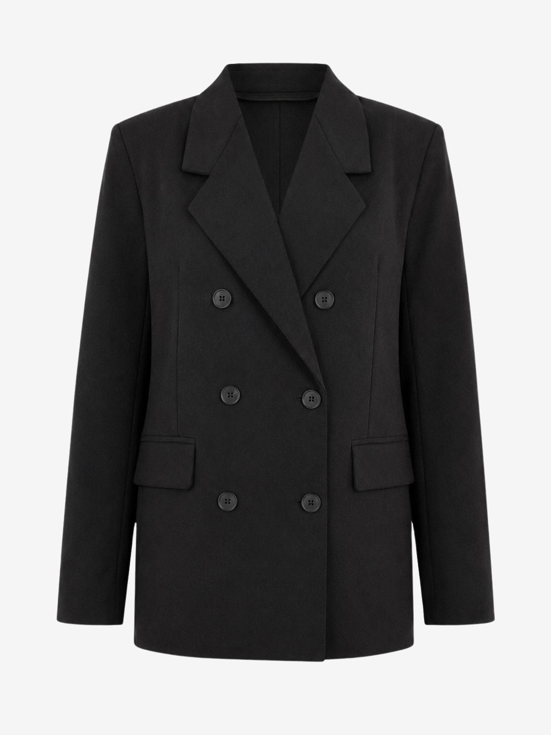 Indira back details blazer | Black