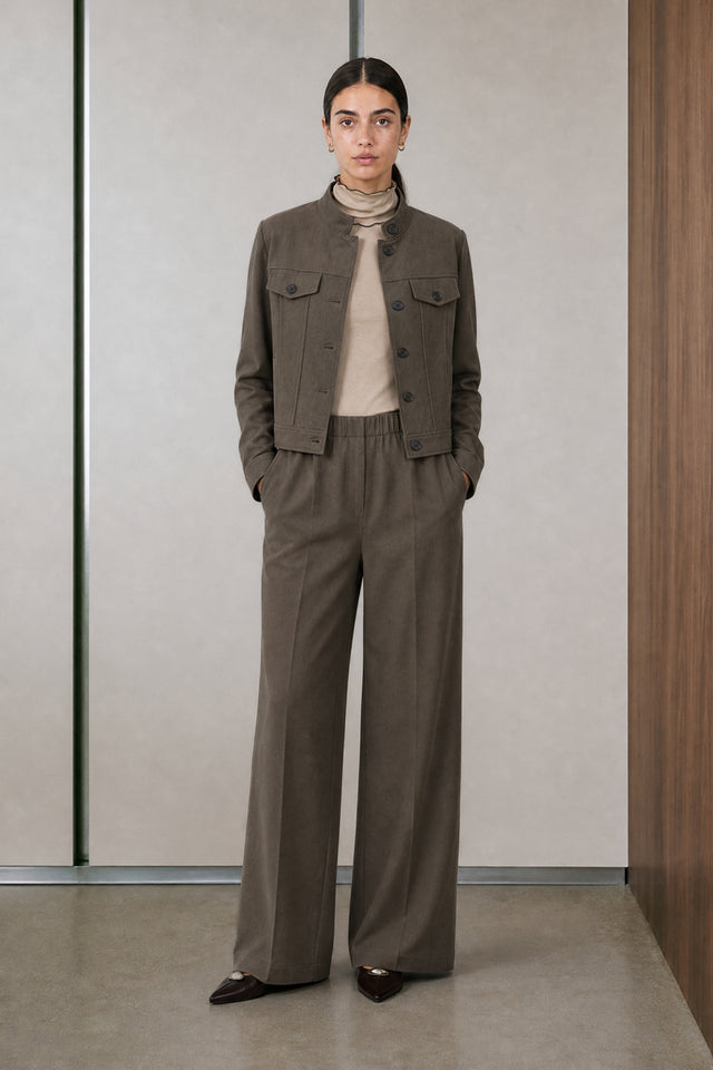 Ophelia viscose blend short jacket | Melange