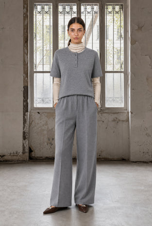 Raven viscose blend pants | Grey