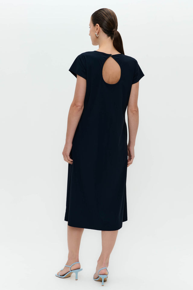 Fennela dress technical jersey | Blue