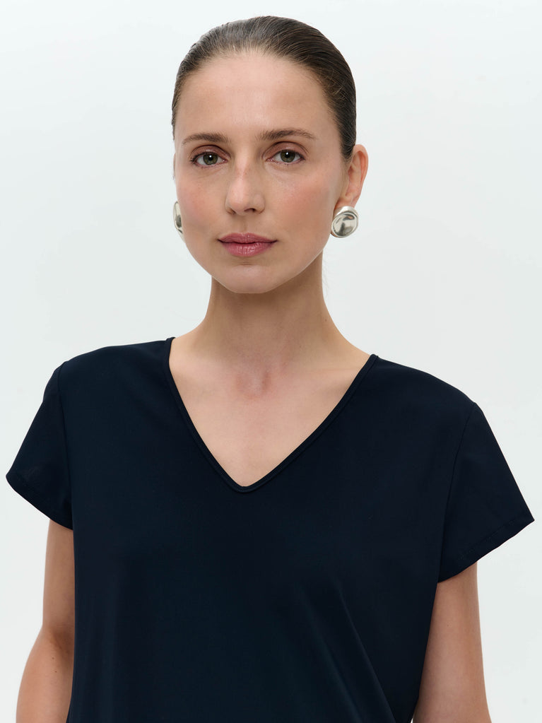 Fennela dress technical jersey | Blue