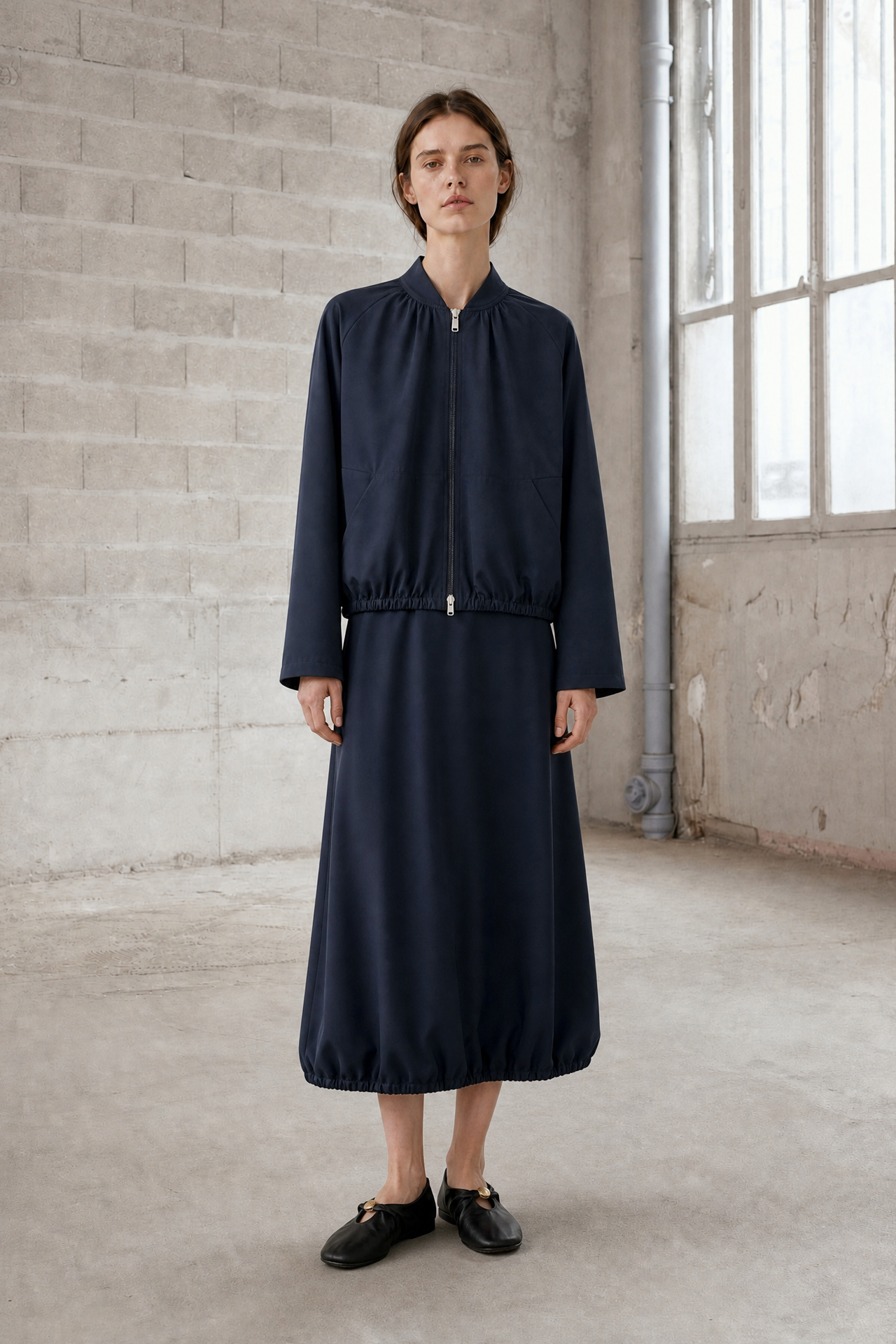 Albina skirt technical jersey | Blue