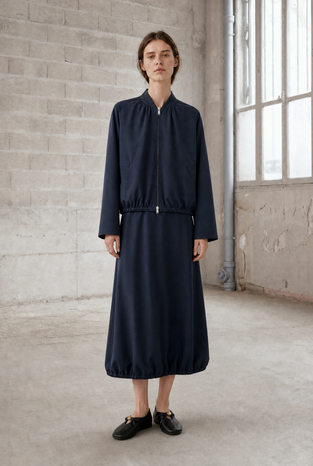 Albina skirt technical jersey | Blue