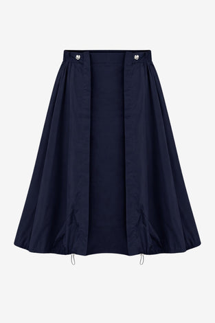 Allegra taffeta mix tech skirt | Blue