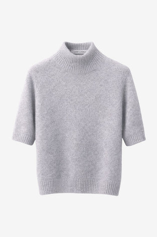 Alpaca knitted dyed top WP09 | Light Grey