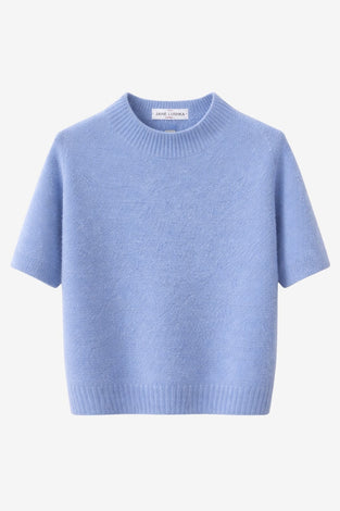 Alpaca knitted dyed top WP09 | Sky Blue
