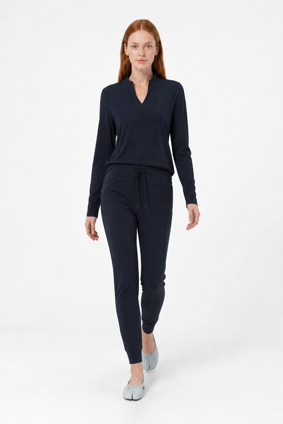 Andrea top LS technical jersey | Blue