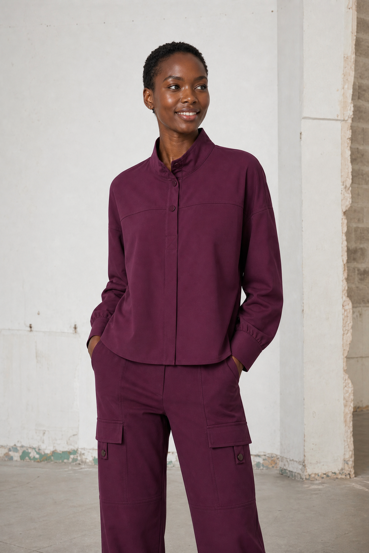 Angelika top technical jersey | Cherry