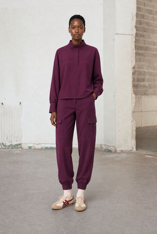 Angelika top technical jersey | Cherry