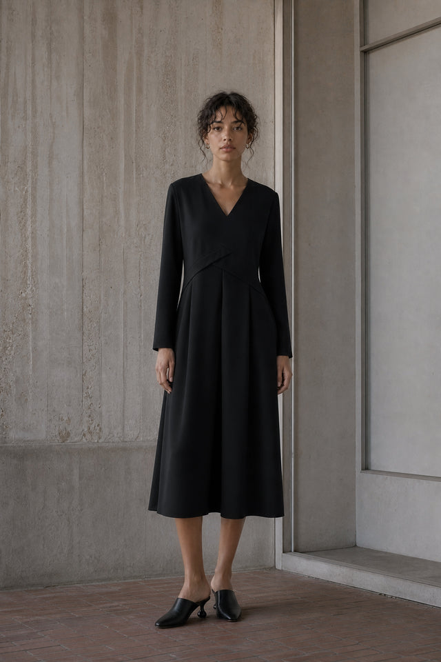 Anita dress technical jersey | Black